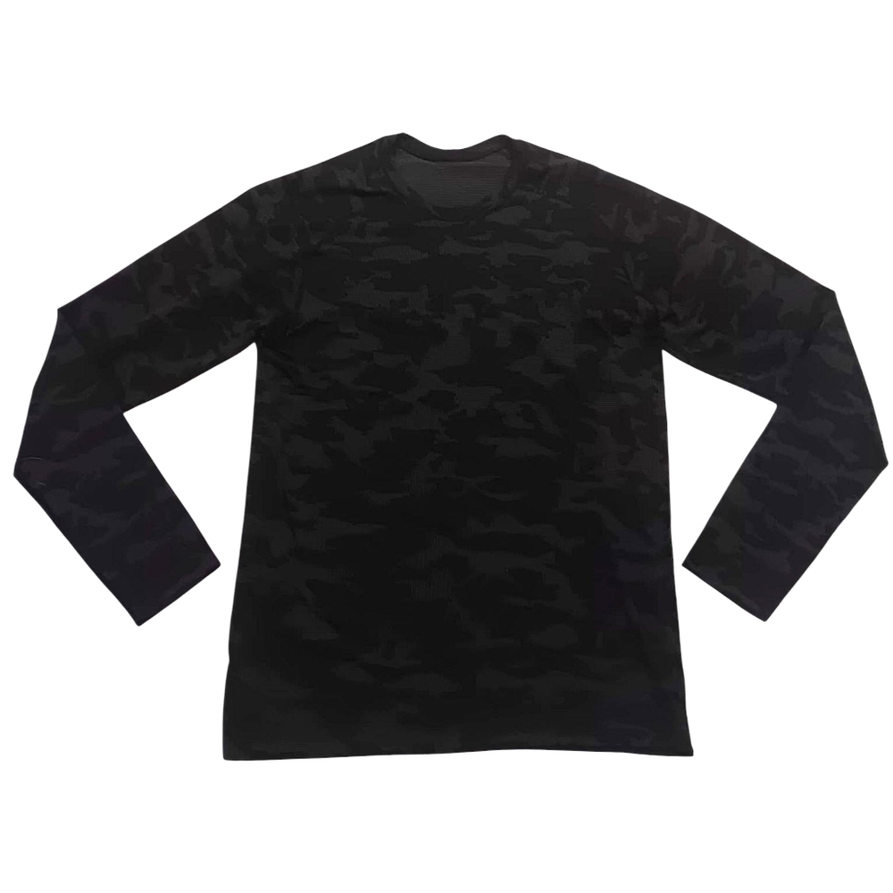 Lululemon Mens Small Camouflage Long Sleeve T-Shirt Activewear Training Gym